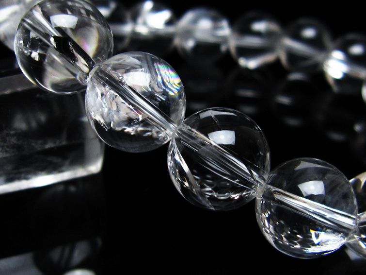 アイリスクォーツ 虹入り レインボー水晶 ブレスレット 12mm [t506-3039] 3枚目