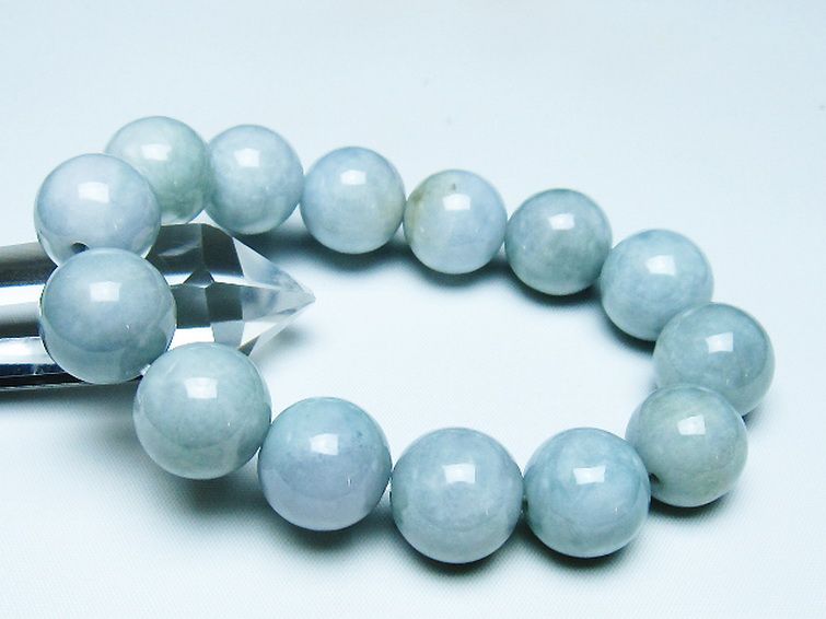 ◆貴少◆リビアングラスの回紋天珠◆ヒマラヤ水晶と糸魚川翡翠ブレス◆ 糸魚川翡翠 ブレスレット 17mm [t51-16801]