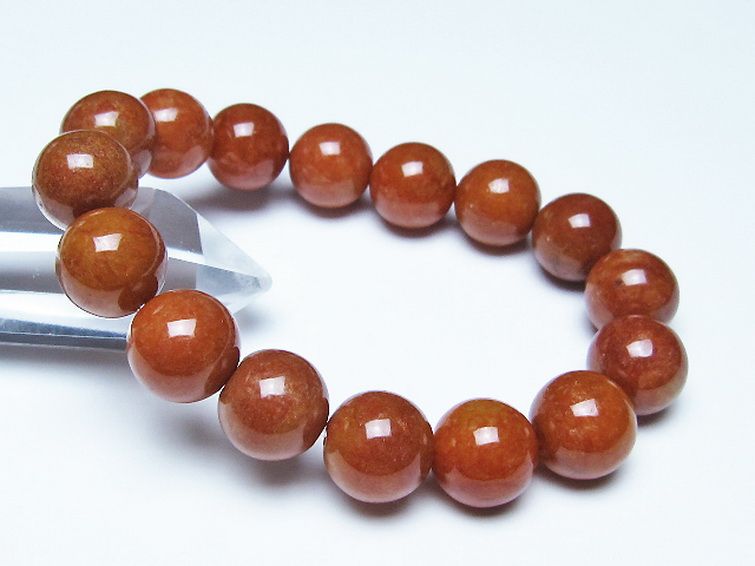 紅翡翠 ブレスレット 14mm [t51-17218] 1枚目