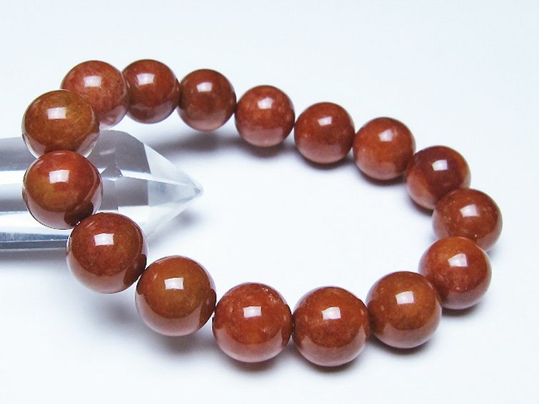 紅翡翠 ブレスレット 14mm [t51-17235] 1枚目