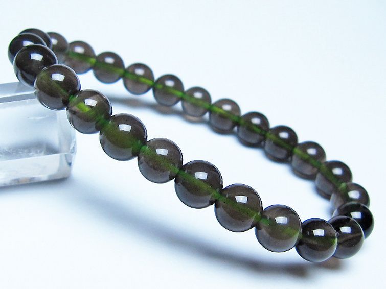 チンターマニストーン アリゾナ州産 天然ガラス ブレスレット