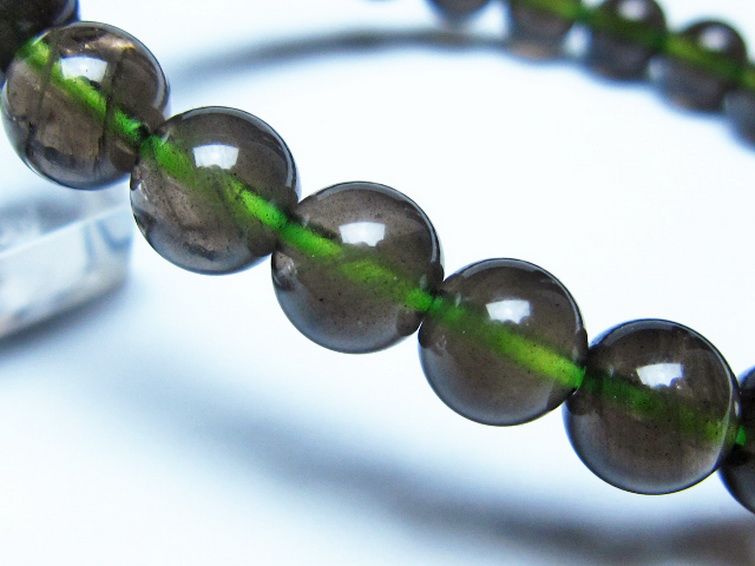 チンターマニストーン アリゾナ州産 天然ガラス ブレスレット