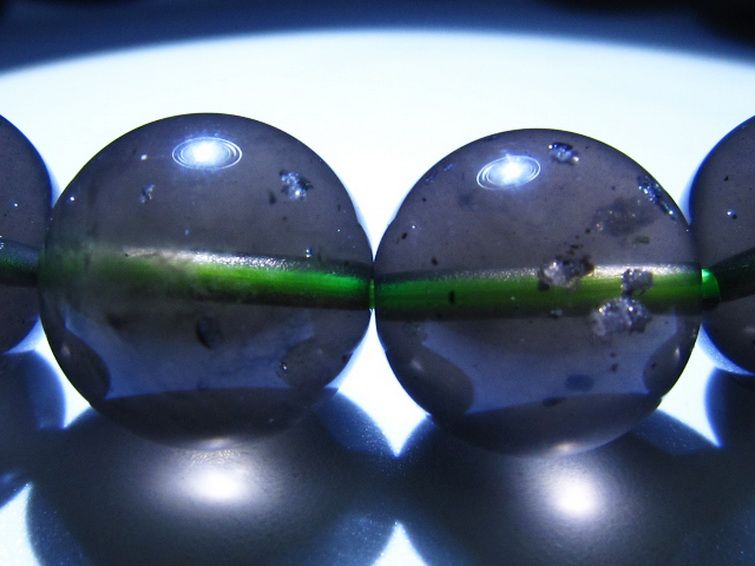 チンターマニストーン アリゾナ州産 天然ガラス ブレスレット