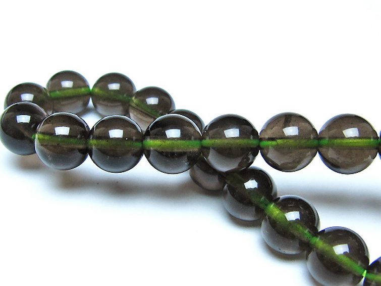 チンターマニストーン アリゾナ州産 天然ガラス ブレスレット （サフォーダイト/シリウス隕石） 9mm [t520-1835] 2枚目