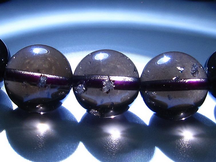 コロンビアナイト コロンビア産 天然ガラス ブレスレット 12mm [t521-2688] 3枚目