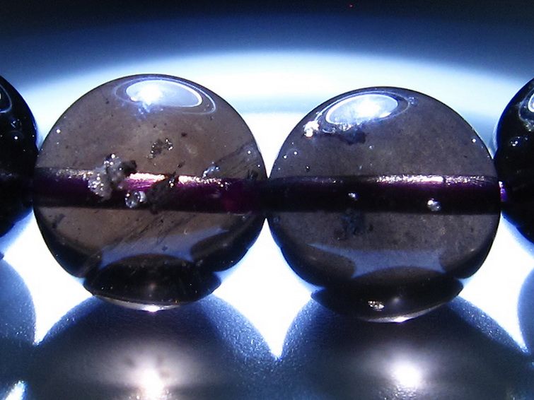 コロンビアナイト コロンビア産 天然ガラス ブレスレット 13mm [t521-2689] 3枚目