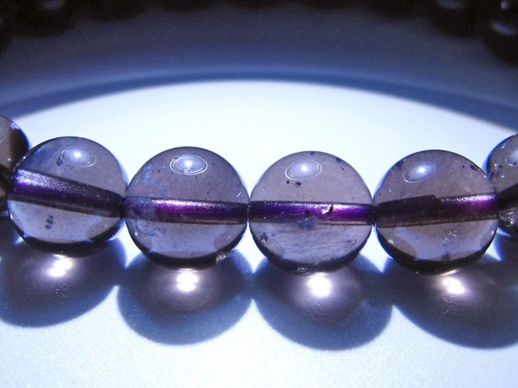 コロンビアナイト コロンビア産 天然ガラス ブレスレット 9mm [t521-2694] 3枚目