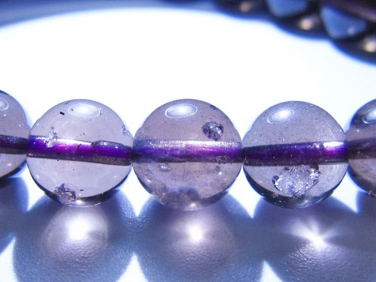 コロンビアナイト コロンビア産 天然ガラス ブレスレット 9mm [t521-2697] 3枚目