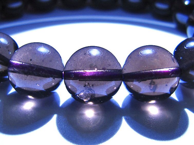 コロンビアナイト コロンビア産 天然ガラス ブレスレット 12mm [t521-2704] 3枚目