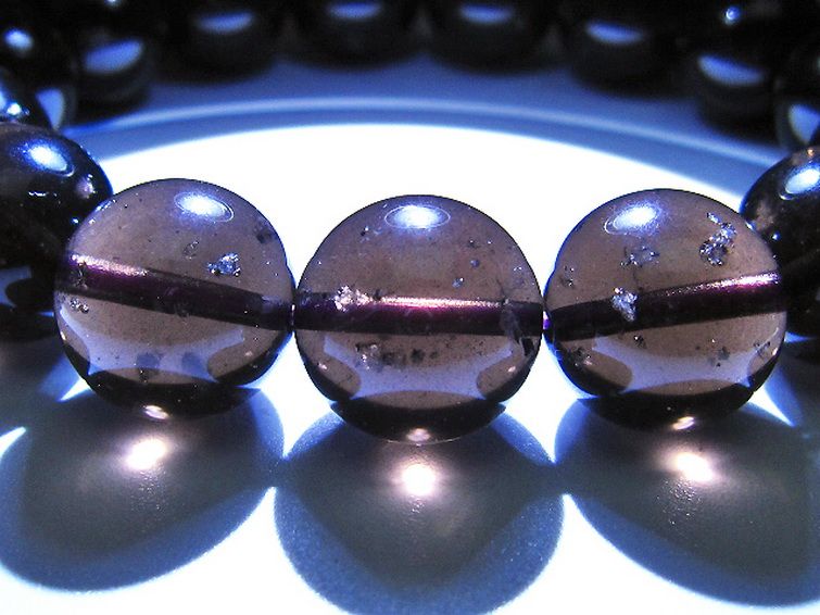 コロンビアナイト コロンビア産 天然ガラス ブレスレット 14mm [t521-2712] 3枚目