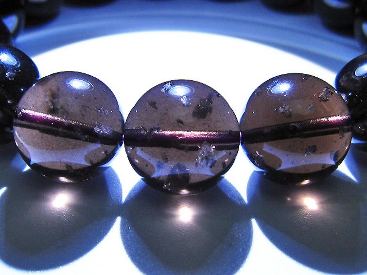 コロンビアナイト コロンビア産 天然ガラス ブレスレット 15mm [t521-2715] 3枚目
