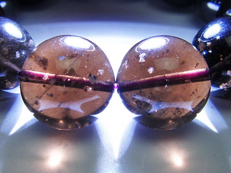 コロンビアナイト コロンビア産 天然ガラス ブレスレット 19mm [t521-2727] 3枚目