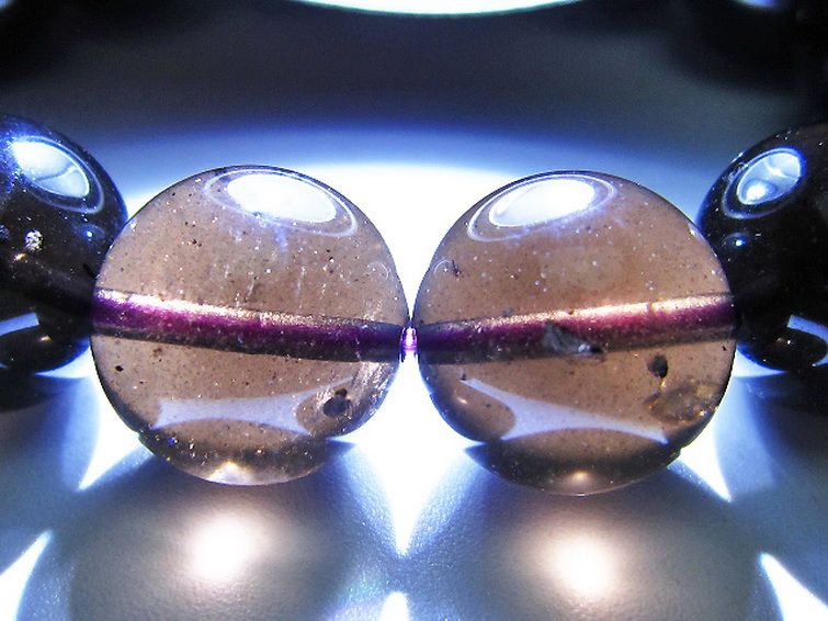 コロンビアナイト コロンビア産 天然ガラス ブレスレット 15mm [t521-2732] 3枚目