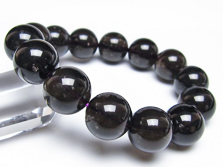 コロンビアナイト コロンビア産 天然ガラス ブレスレット 15mm [t521-2737] 1枚目