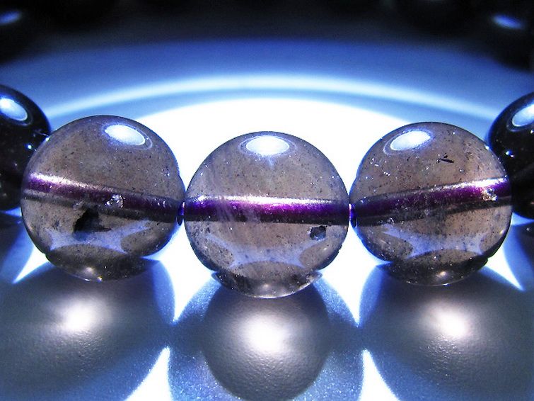 コロンビアナイト コロンビア産 天然ガラス ブレスレット 13mm [t521-2743] 3枚目