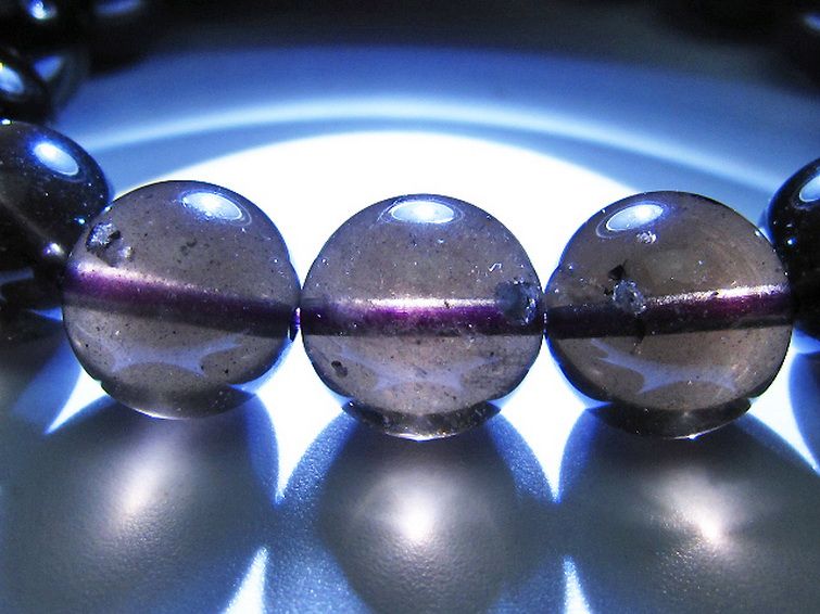 コロンビアナイト コロンビア産 天然ガラス ブレスレット 13mm [t521-2747] 3枚目