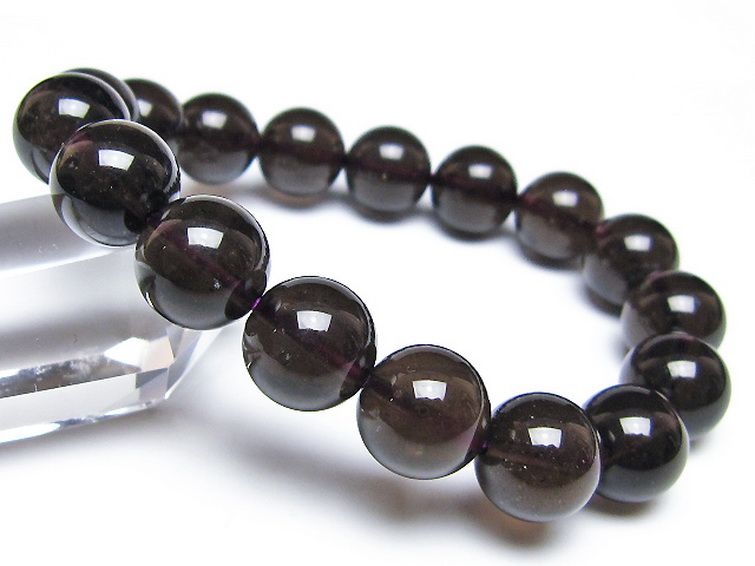 コロンビアナイト コロンビア産 天然ガラス ブレスレット 12mm [t521-2752] 1枚目