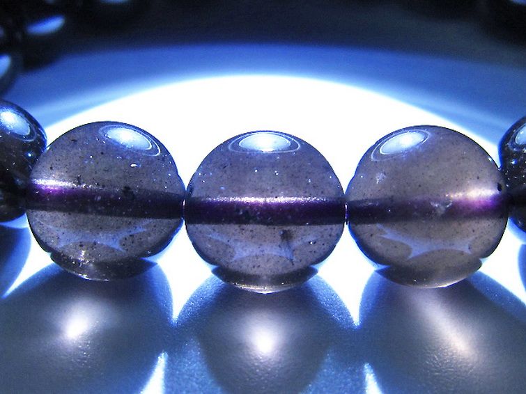 コロンビアナイト コロンビア産 天然ガラス ブレスレット 12mm [t521-2752] 3枚目