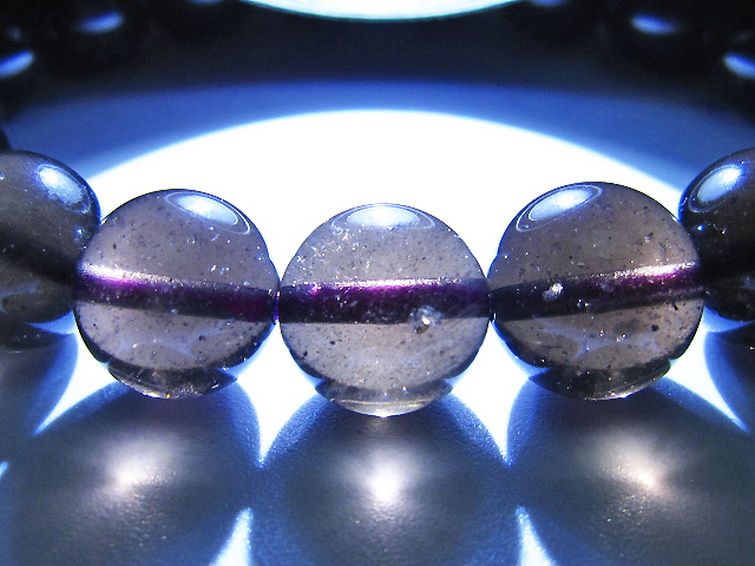 コロンビアナイト コロンビア産 天然ガラス ブレスレット 12mm [t521-2759] 3枚目