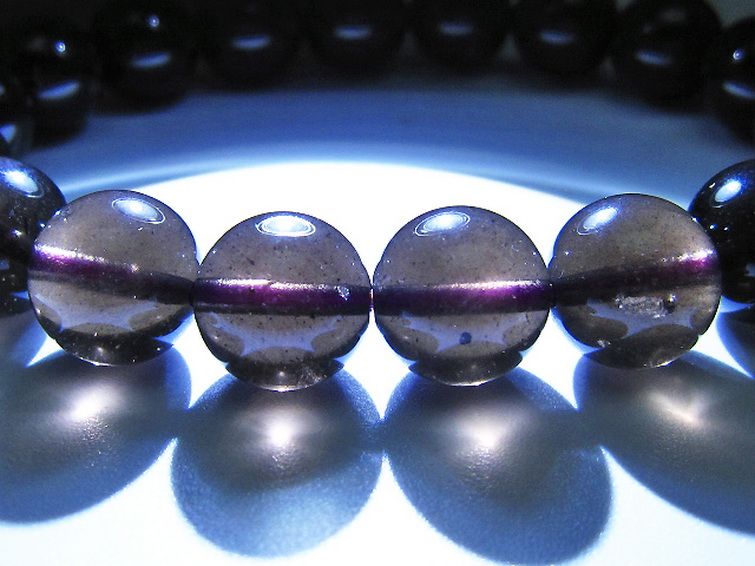 コロンビアナイト コロンビア産 天然ガラス ブレスレット 11mm [t521-2761] 3枚目
