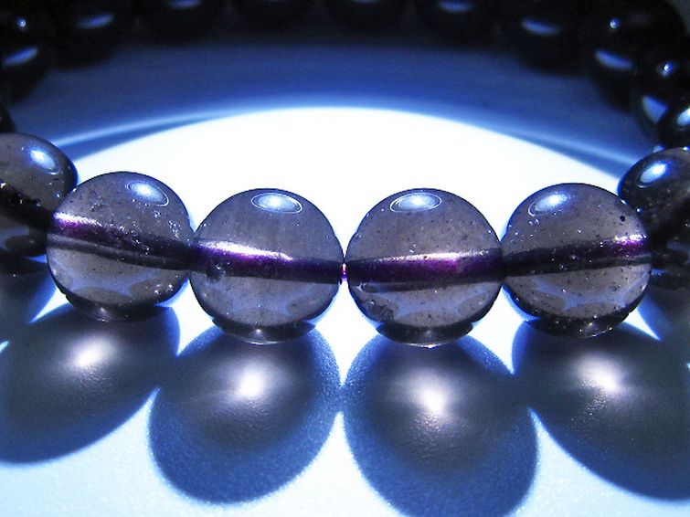 コロンビアナイト コロンビア産 天然ガラス ブレスレット 11mm [t521-2763] 3枚目