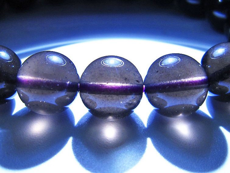 コロンビアナイト コロンビア産 天然ガラス ブレスレット 11mm [t521-2767] 3枚目