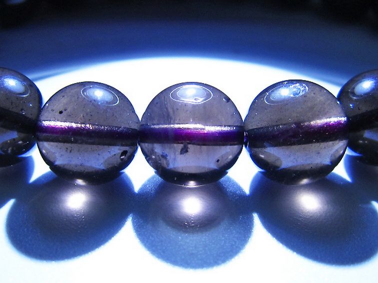コロンビアナイト コロンビア産 天然ガラス ブレスレット 11mm [t521-2772] 3枚目