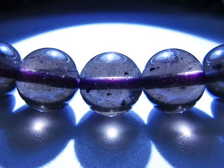 コロンビアナイト コロンビア産 天然ガラス ブレスレット 9mm [t521-2775] 3枚目