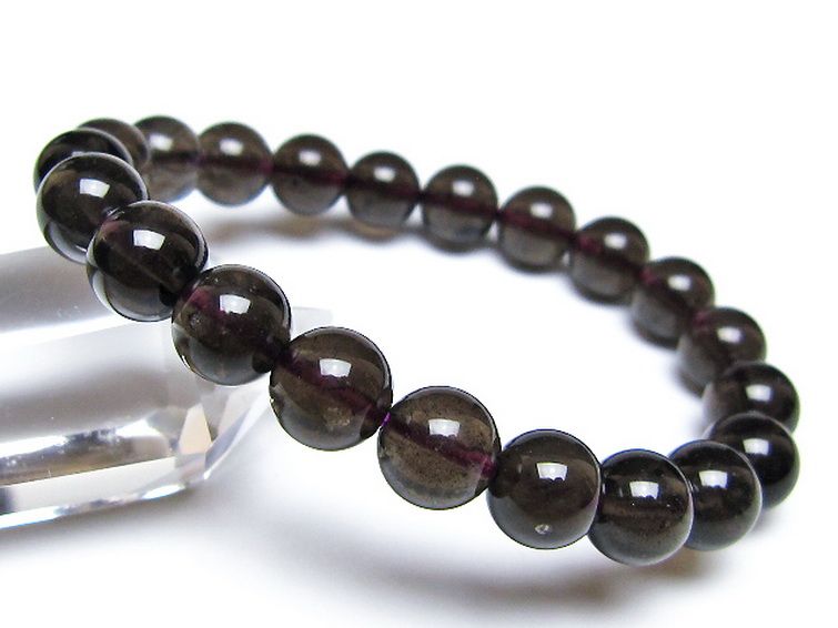 コロンビアナイト コロンビア産 天然ガラス ブレスレット 9mm [t521-2778] 1枚目