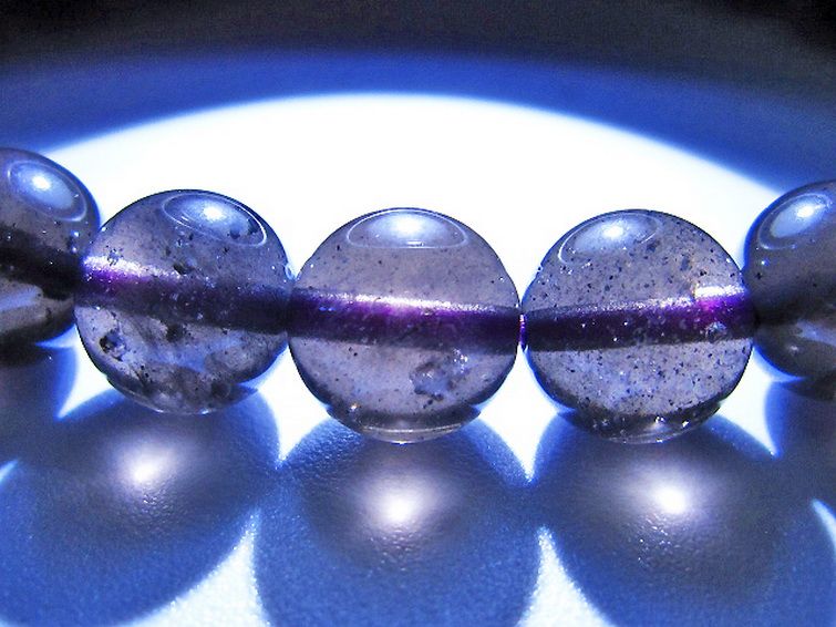 コロンビアナイト コロンビア産 天然ガラス ブレスレット 9mm [t521-2778] 3枚目