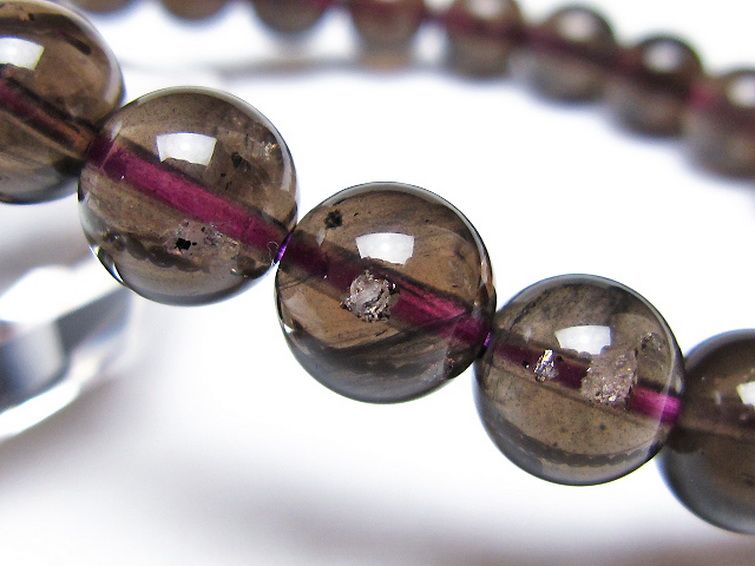 コロンビアナイト コロンビア産 天然ガラス ブレスレット 9mm [t521-2781] 2枚目