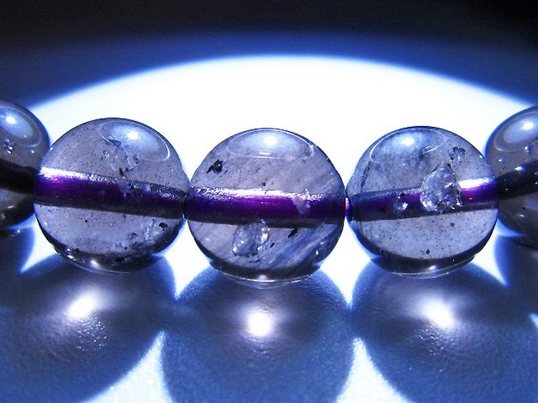 コロンビアナイト コロンビア産 天然ガラス ブレスレット 9mm [t521-2781] 3枚目