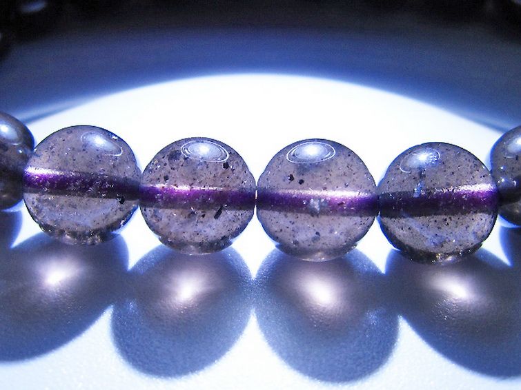 コロンビアナイト コロンビア産 天然ガラス ブレスレット 9mm [t521-2784] 3枚目