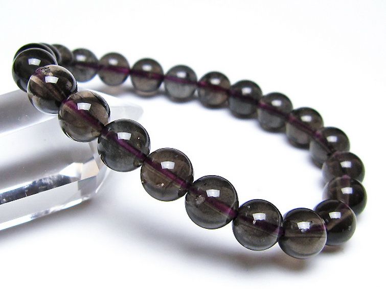 コロンビアナイト コロンビア産 天然ガラス ブレスレット 8mm [t521-2791] 1枚目