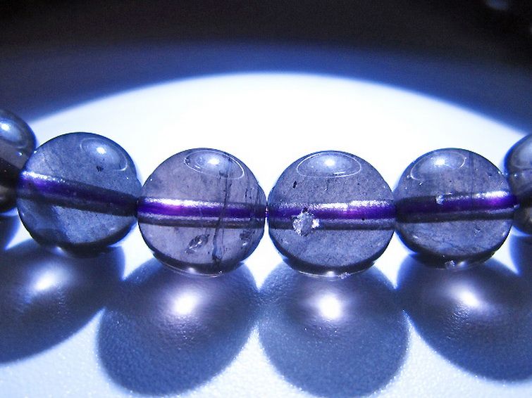 コロンビアナイト コロンビア産 天然ガラス ブレスレット 8mm [t521-2791] 3枚目