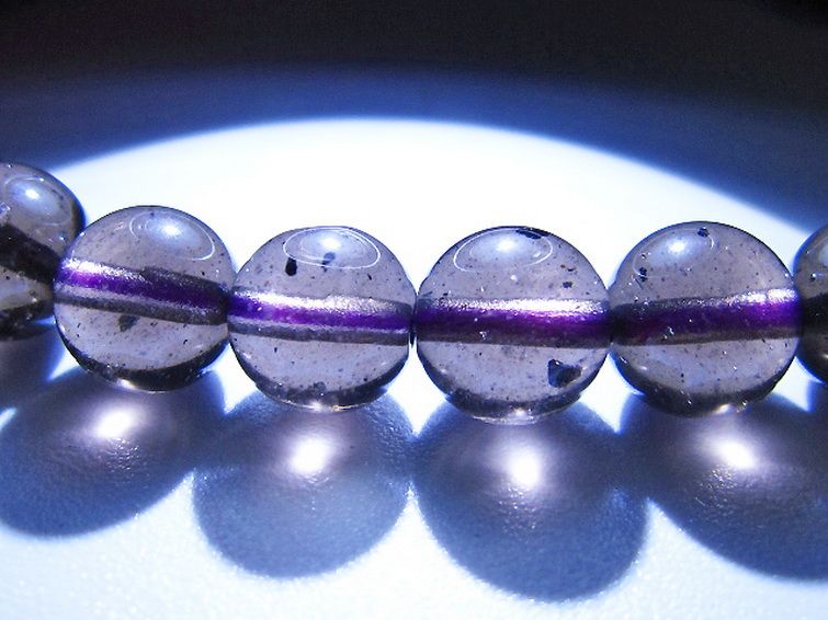 コロンビアナイト コロンビア産 天然ガラス ブレスレット 8mm [t521-2792] 3枚目