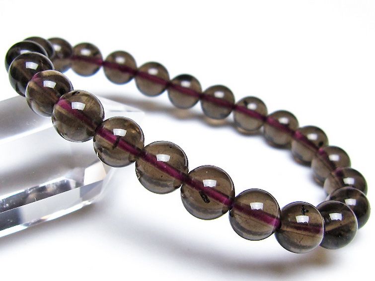 コロンビアナイト コロンビア産 天然ガラス ブレスレット 8mm [t521-2796] 1枚目