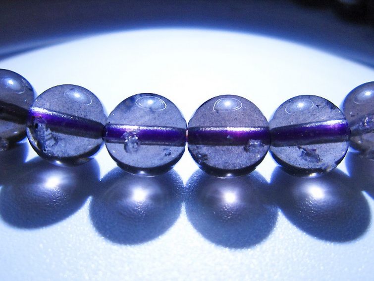コロンビアナイト コロンビア産 天然ガラス ブレスレット 8mm [t521-2798] 3枚目