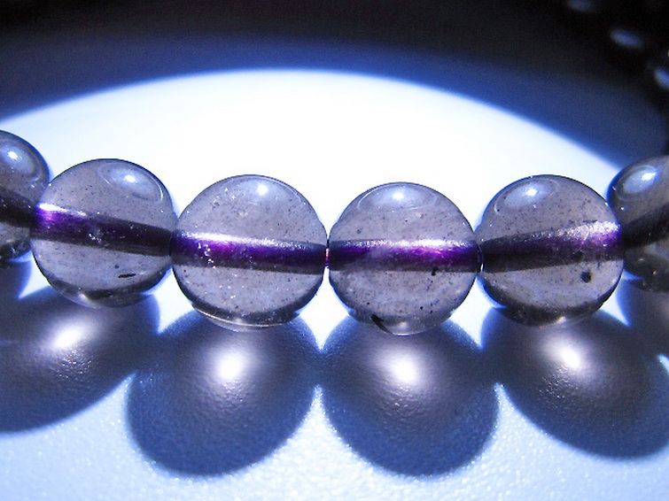 コロンビアナイト コロンビア産 天然ガラス ブレスレット 8mm [t521-2810] 3枚目