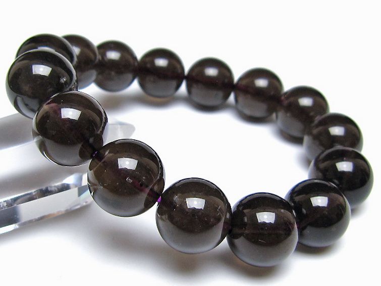 コロンビアナイト コロンビア産 天然ガラス ブレスレット 14mm [t521-2817] 1枚目