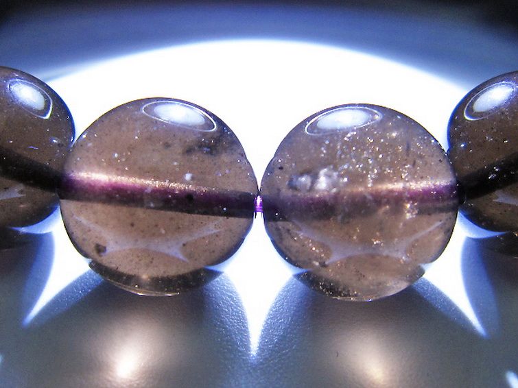 コロンビアナイト コロンビア産 天然ガラス ブレスレット 14mm [t521-2817] 3枚目