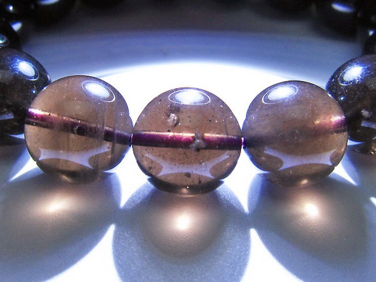 コロンビアナイト コロンビア産 天然ガラス ブレスレット 15mm [t521-2820] 3枚目