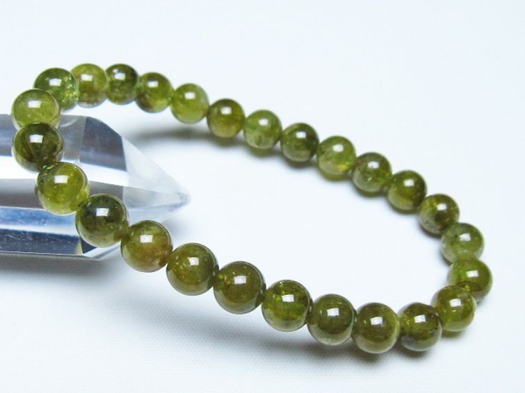 ツァボライト ブレスレット 7mm [t523-1984] 1枚目