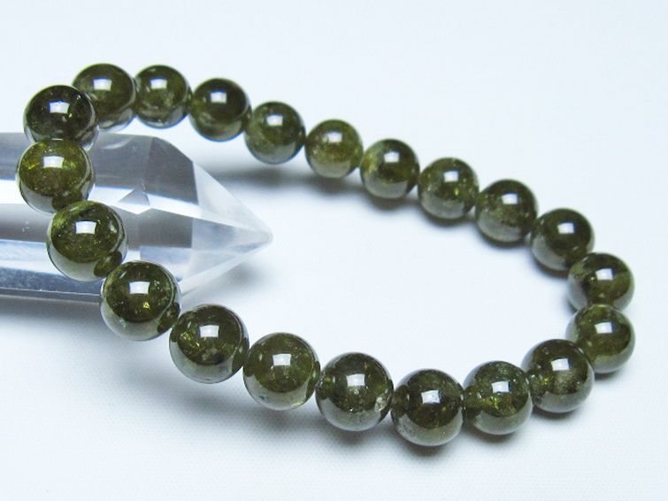 ツァボライト ブレスレット 9mm [t523-2014] 1枚目