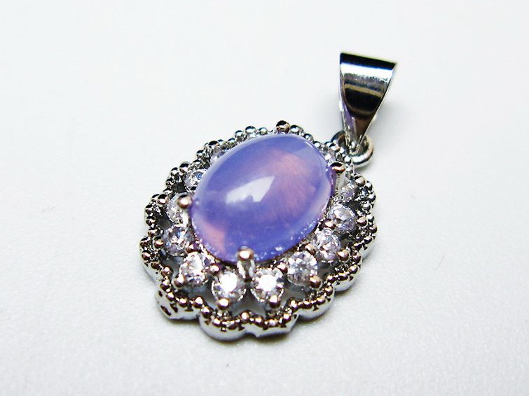 スコロライト（ラベンダークォーツ） ペンダント [T525-2177] 3枚目