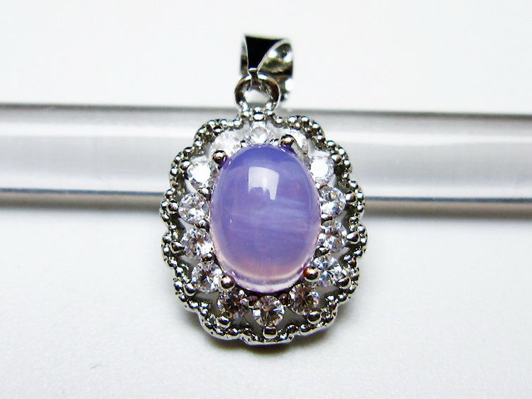 スコロライト（ラベンダークォーツ） ペンダント [T525-2180] 1枚目