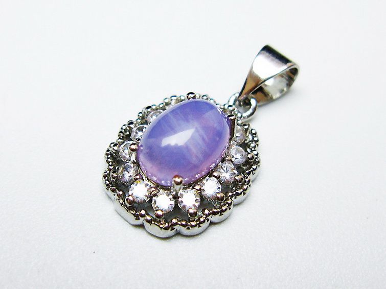 スコロライト（ラベンダークォーツ） ペンダント [T525-2180] 3枚目