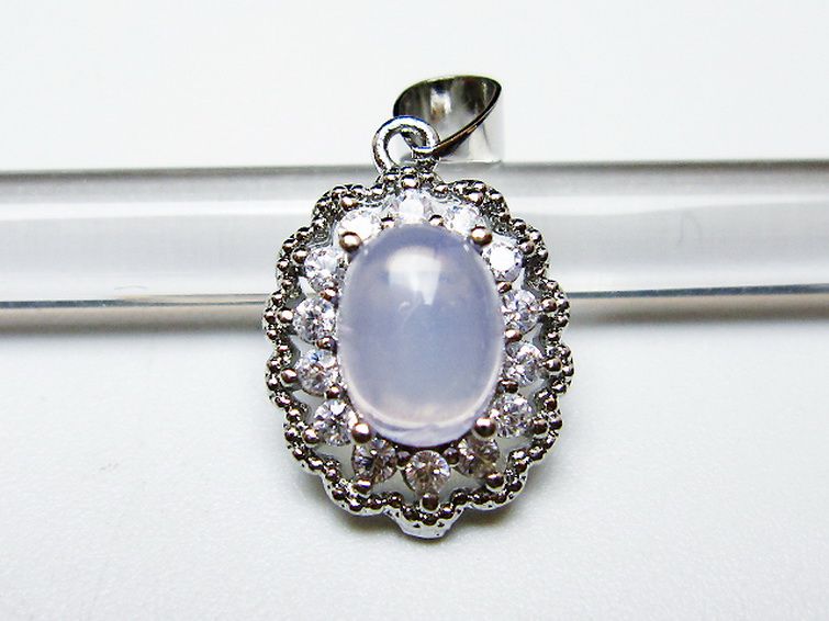 スコロライト（ラベンダークォーツ） ペンダント [T525-2182] 1枚目