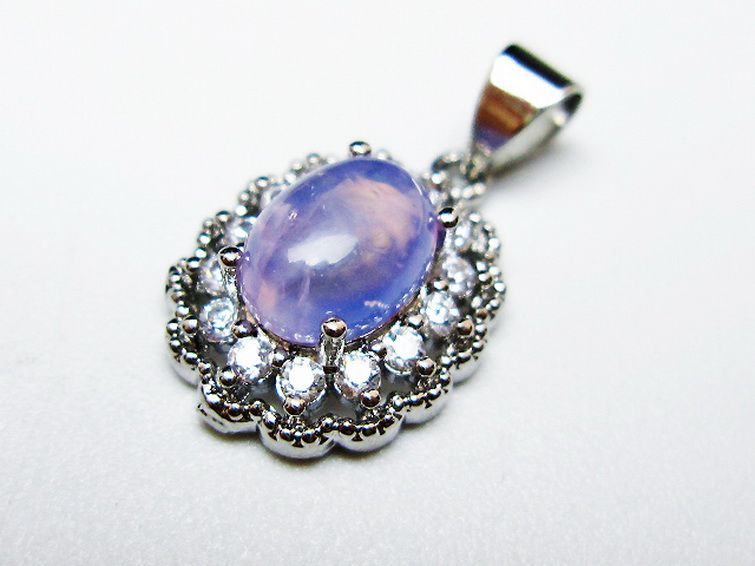 スコロライト（ラベンダークォーツ） ペンダント [T525-2185] 3枚目