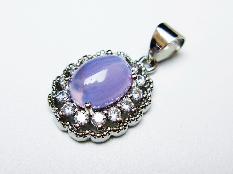 スコロライト（ラベンダークォーツ） ペンダント [T525-2202] 3枚目